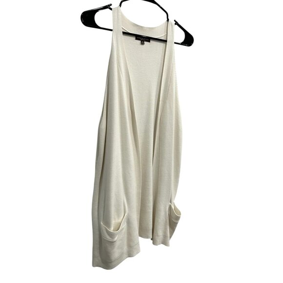 Adrienne Vittadini Womens Open Front Sleeveless Cardigan Sweater Vest Sz 1X - Picture 3 of 9